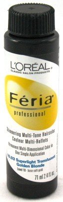 L'Oreal Feria Color # 10.03 2.4 oz. Superlight Translucent Golden Blonde (Case of 6)