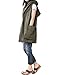 Mordenmiss Women's Sleeveless Coat Vest Hoodie Waistcoat Anoraks with Big Pockets Style 1 L Army Green