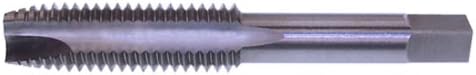 North American Tool 20978 HSS Spiral Point Hand Tap, Uncoated Bright Finish, Plug Chamfer, 10-1 M Thread Type, 2.94" Length