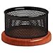 Rolodex Distinctions Paper Clip Holder, Metal/Wood, 3-7/8