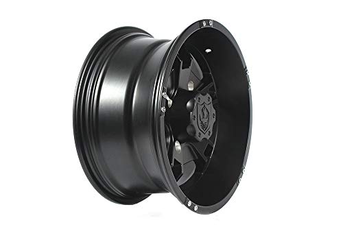 Pro Armor CA1407RYBL 14" Ryder UTV Wheel Rim, Front 14x7 Matte Black, 4x137 Lug Pattern, for Can-Am Maverick Max X3 - Thumbnail 2