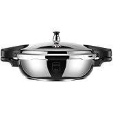 VBESTLIFE 1.8L Stainless Steel Mini Pressure Cooker with Auto Pressure Detection Protection, 80KPA, Dual Handle, Suitable for All Hob Types