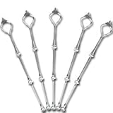 Stands,Sam Young 5 Sets 3-Tier Crown Fruits Cakes stand holder Cake Plate Stand Centre Handle Fittings(Silver)