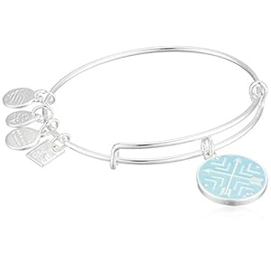 Alex and ANI Path of Symbols Expandable Bangle for Women, Arrows of Friendship Charm, Shiny Finish, 2 to 3.5 in