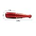 Portable Baseball Pipe with 5 Filters, 3 in 1 Cleaning Tool, Delicate Velvet Bag (red)