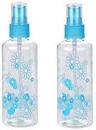 Lakeer 100ml Empty Cute Bear & Floral Refillable Fine Mist Spray Bottle, 2 Pc (Random Colour, Pack of 2)