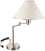 Boston Harbor TL-TB-8008-3L Swing Arm Adjustable Desk Lamp, 60 W, A19, 27.05, Satin Nickel