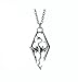 The Elder Scrolls SKYRIM Dragon Silvertone PENDANT/Necklace with 20