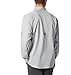 Columbia Men's Low Drag Offshore Long Sleeve Shirt, Cool Grey/White, Medium