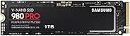 Samsung 980 PRO SSD 1TB - M.2 NVMe Interface Internal Solid State Drive with V-NAND Technology (MZ-V8P1T0B/AM)