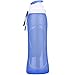 Aisxle Foldable Silicone Sports Water Bottle BPA Free FDA Approved 100% Food Grade Silicone, Collapsible Unbreakable Leak Proof Reusable Ice Pack 17 Oz 500ml