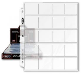 Bcw pro 20-pocket page box, 100 count