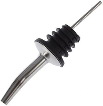 1pcwine Bottle Pourerstainless Steel Liquor Spirit Pourer Free Flow Rubber Stopper