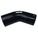 Ronteix Universal 4 Ply High Performance 45 Degree Elbow Coupler Silicone Hose (1.25''(32MM), BLACK)