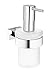 Grohe 40756001 Essentials Cube Soap Dispenser With Holder