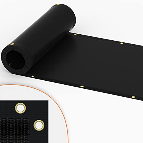 Fence Privacy Screen Outdoor, 5' x 50' Black Heavy Duty Decorative Fence Cover Chain Link Mesh Fencing Shade for Patio Backyard Wall Garden Pool Deck, UV Protection Weather Resistant