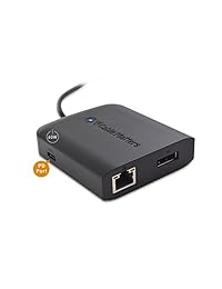 Cable Matters USB-C a 4K 60Hz DisplayPort Adaptador Multiport con 2X USB, Ethernet y entrega de energía (compatible con Thunderbolt 3 puertos)
