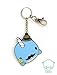 Bellzi Narrzi The Cute Blue Narwhal Keychain - Strong Flexible Polyester Keychain - Includes Keyring with Extra Clip - Cute Unique Animal Novelty Keychain for Kids and Adults
