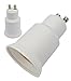 E-Simpo 6-Pack Gu10 to E26/E27 Adapter, Gu10 to Standard Screw in Base(E26/E27) Socket Adapter Converter, Heat Resistant Material, Anti-Corrosion