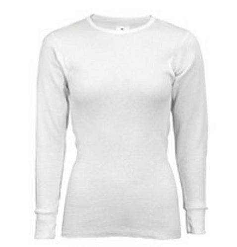 Indera - Womens Thermal Long John Top 5000LS, White 23481-Large - Thumbnail 2