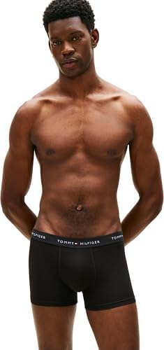 Calzoncillos bóxer Pack de 3 Hombre Trunks de algodón elástico, Negro (Blk/Citrnela/Woodridge), M