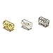50pcs 8mm (0.3 Inch) Filigree Tube Loose Beads Sterling Silver Plated Brass Spacer (Large Hole 4.9mm) for DIY Craft Jewelry Making CF106-S