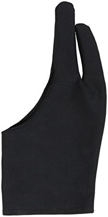 Kosause Tablet Drawing Glove Artist Glove for Light Box, Graphic Tablet, Pen Display and iPad Pro Pencil (Black)