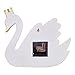 Fantasy Fields Swan Lake Kids Wall Clock, Silent, with Decorative Water-Based Paints for Kids & Nursery, Hand Painted Kids Room Decor, White/Swan, 10