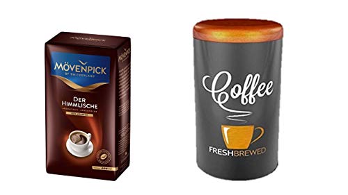 Mövenpick Kaffee Der Himmlische gemahlen, 500 g + Kaffeedose Aroma