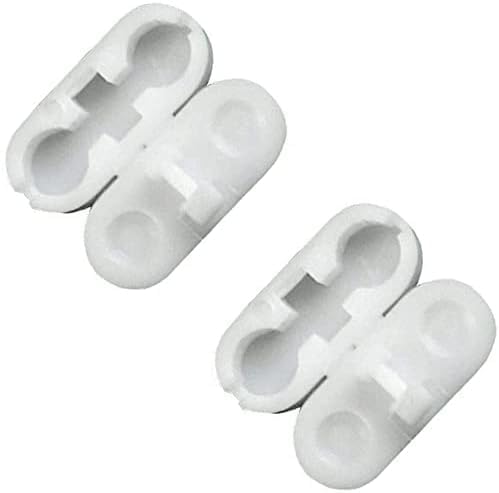 LNYMZD Pack of 10 Plastic Roller Blind Chain Connectors, White, Solid, 1cm x 1cm, Indoor, Window, Door, Skylight, Top Control, Manual Operation, 100%, Wipe Clean