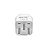 BESTEK Israel Travel Plug Adapter, Grounded Universal Type H Plug Adapter Israel to US Adapter - Ultra Compact for Israel, Palestine and More, 3 Pack