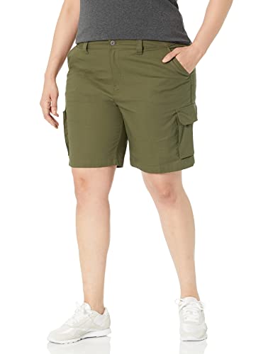 Dickies Women's Ripstop Cargo Shorts, Green, 8