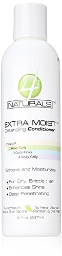 4 Naturals Extra Moist Detangling Conditioner, 8 Ounce