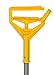 Alpine Industries Commercial Quick-Change Iron Mop Handle - Professional Mopping Tube w/Metal Gripper for Rags - Heavy Duty Stick & Mop Head Replacement Holder (Fiberglass)