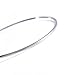 Yumei Jewelry Rhodium Plated Adjustable Wire Blank Bangle Bracelet for Womens DIY Jewelry Making,2.4 Inch