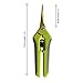 The Relaxed Gardener Gardening Scissors Set - Curved and Straight Titanium Coated Blade Micro Tip Pruning Shears - Super Sharp Trimmers for Plants with Anti-Rust Coating
