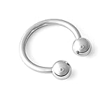 316L Surgical Steel Circular Barbell Horseshoe 10g