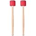 Canomo Bass Drum Mallets Sticks Red Foam Mallet with Wood Handle for Percussion Bass Drum, 13 Inch