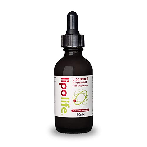 Vegan Liposomal Vitamin B12 High Strength | 60 Days Supply | lipolife LVB1| b12 sublingual | liposomal B12 for Rapid Absorption to Boost Energy and Reduce Fatigue
