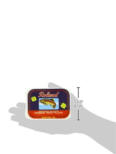 Roland Rainbow Trout Fillets, Smoked Sliced, 3.7 Ounce