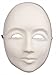 RedSkyTrader Mens Paper Mache Plain Arts and Craft Mask One Size Fits Most White