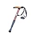 BAITER Curved Cork Handle Trekking Poles Retractable Aviation Aluminum Alloy Walking Sticks Anti-Shock Hiking Mountaineer