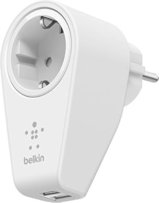 Belkin F8m102vf Cargador Giratorio Y 2 Puertos Usb Rota 360