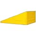 Best Choice Products Incline Gymnastics Mat Training Foam Triangle Gym Tumbling Wedge Blue Yellow