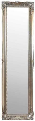 Mirror Large Silver Antique Style Ornate Dress Cheval 5Ft6 X 1Ft6 167cm X 45cm, Wood,829348760-CH