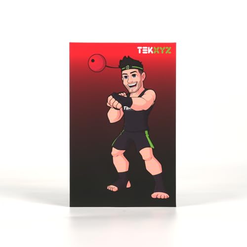 TEKXYZ® REFLEX BALL WITH COUNTER APP & ONLINE COMMUNITY, 2 DIFFICULTY LEVELS BOXING BALL WITH HEADBAND, PERFECT FOR REACTION, AGILITY, PUNCHING SPEED, FIGHT SKILL & HAND EYE COORDINATION TRAINING