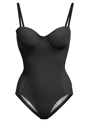 YIANNA Women's High elasticity Seamless Silk Touch Waist Slimming Waist Training Bodysuit Body Shaper