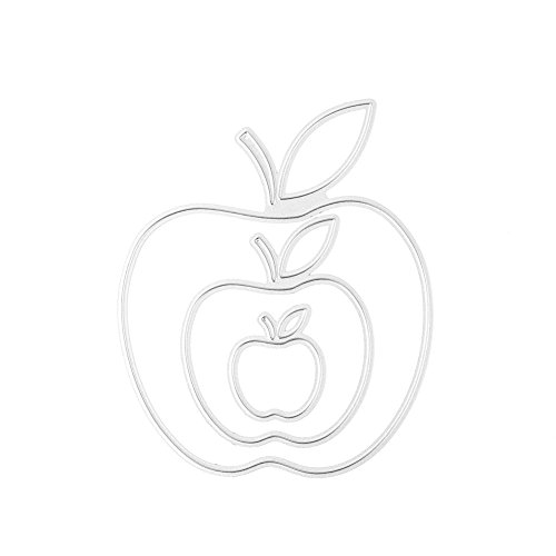 Metal Cutting Dies Stencil Template for DIY Scrapbook Album Paper Card Craft Decoration (Apple)