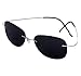 mnxo® Rimless Lens Titanium Polarized Sunglasses - Lightweight