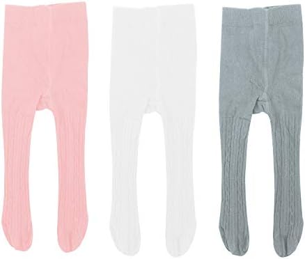 3 Pairs Infant Baby Toddler Girls Tights Toddler Knit Cotton Leggings